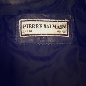 Pierre Balmain Biker leather jacket