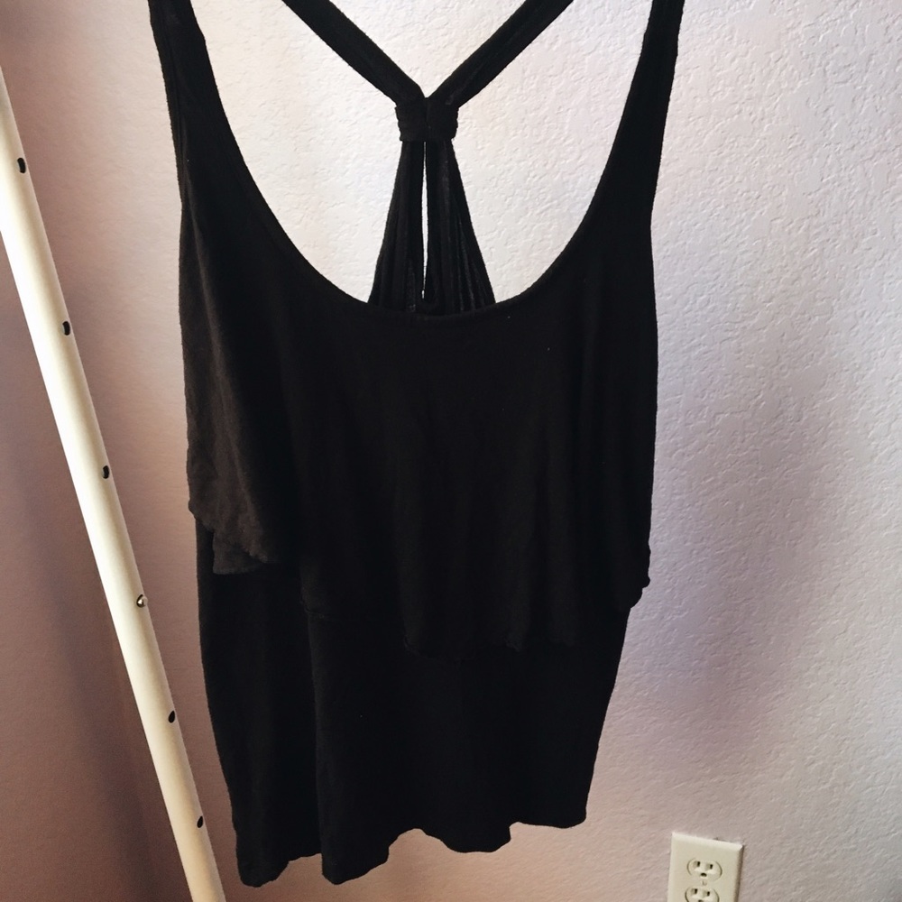 Summery and Flowy Black Tank!