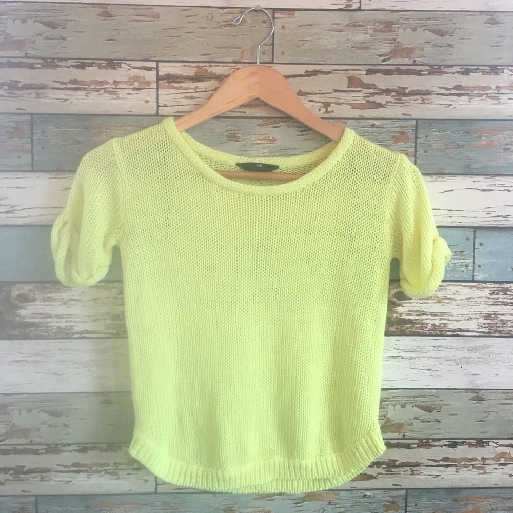 Neon yellow summer sweater