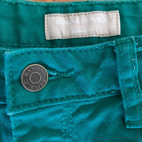 Banana Republic Green Jeans - Picture 2 of 2