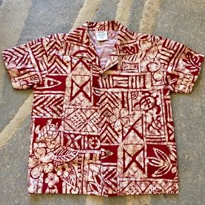 Hawaiian print set Boys size 3-4