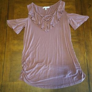 Strappy criss cross shirt