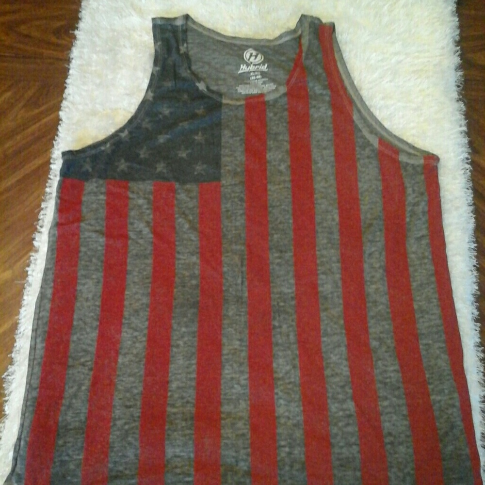 Hybrid flag tank top