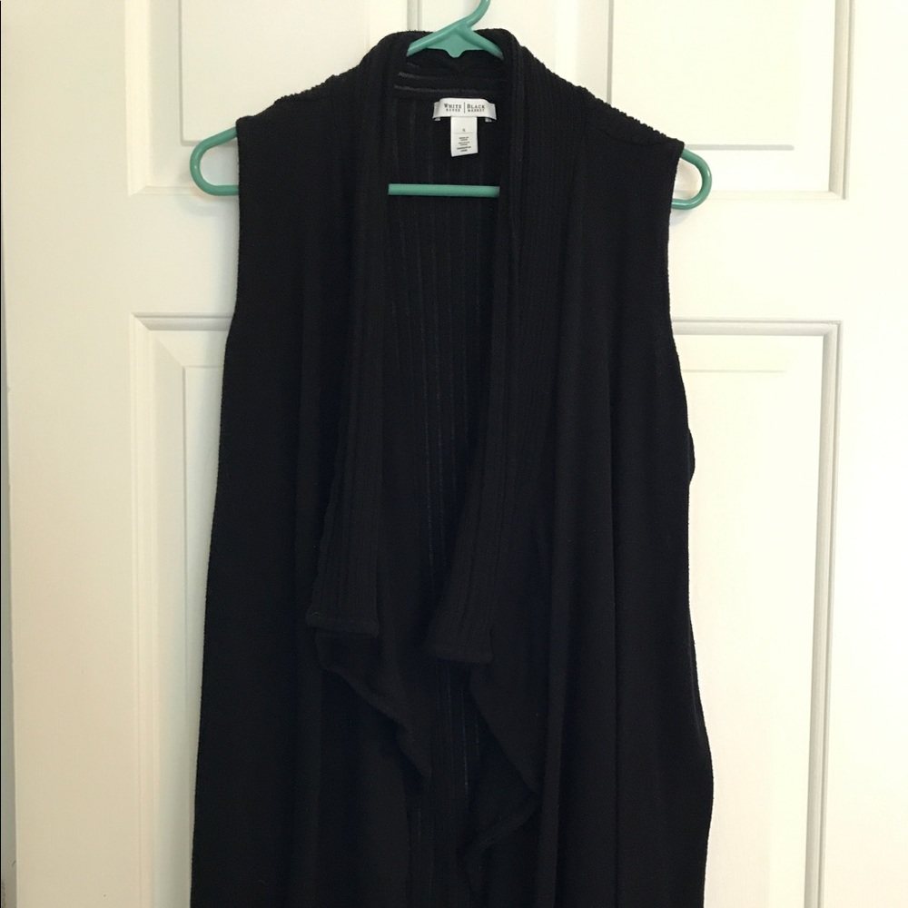 Small WHBM black sweater tunic vest