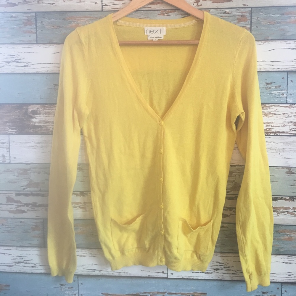 Yellow Summer cardigan.