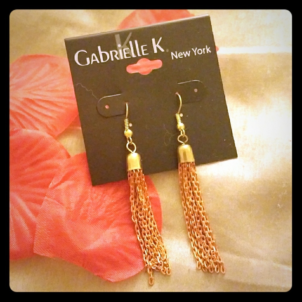 Vintage Gold &Orange Earrings