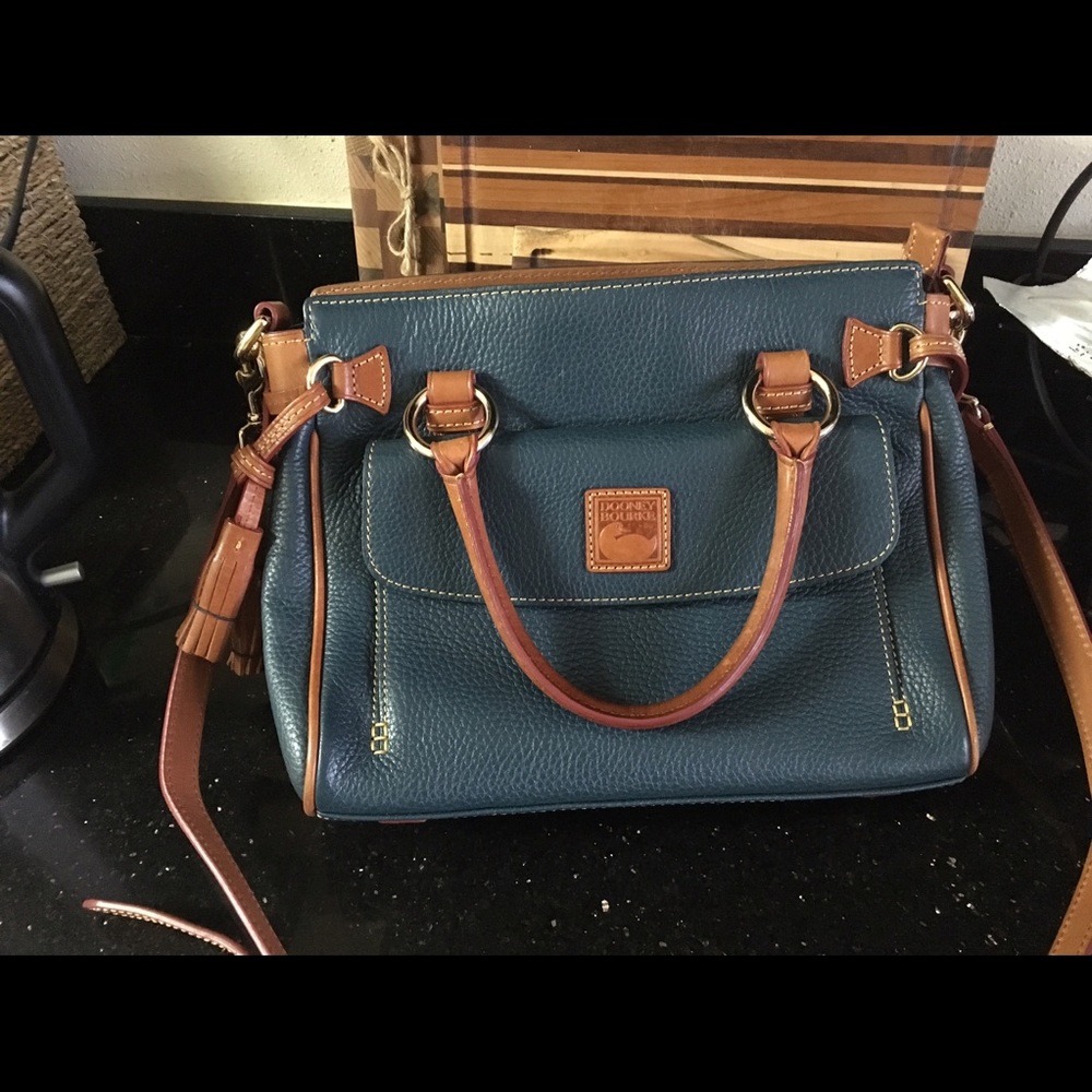 Dooney & Bourke Florentine teal leather Purse