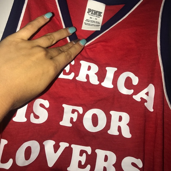 PINK 4th of July tank top - Picture 2 of 3