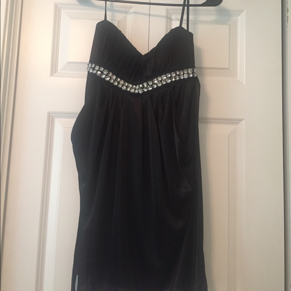 Strapless Black Dress