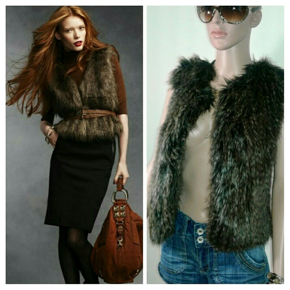 Ann Taylor Fur Vest