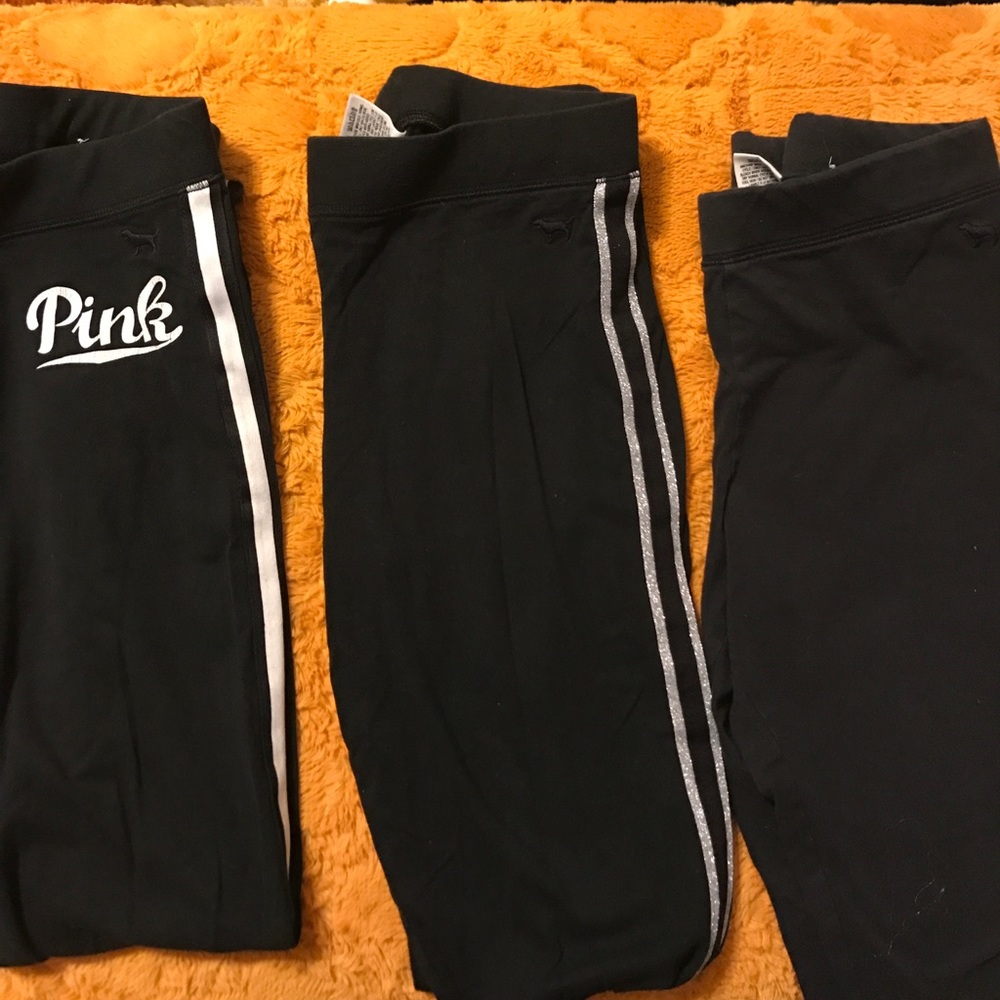 Lot of Victoria secret pink leggings and capris