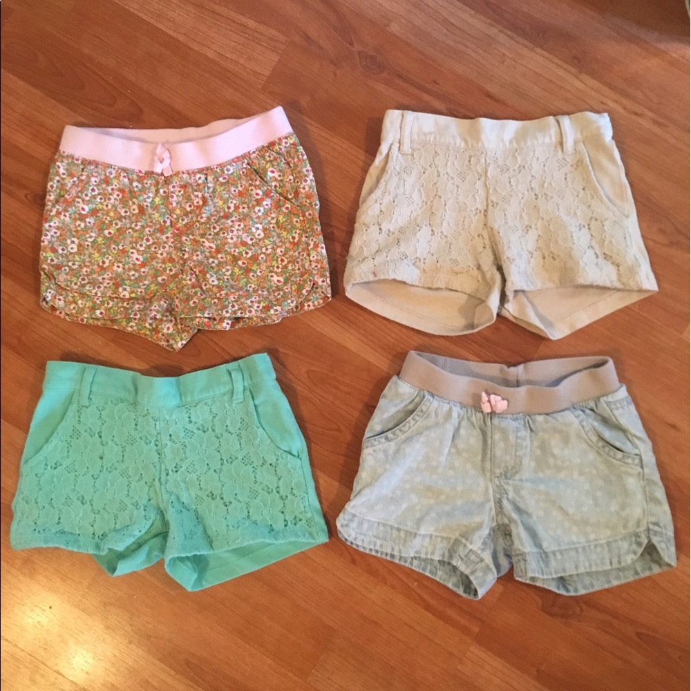 BUNDLE little girls shorts, XS/4-5