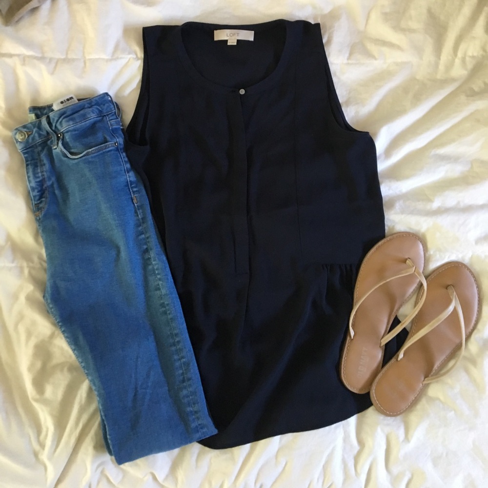 Navy blue blouse
