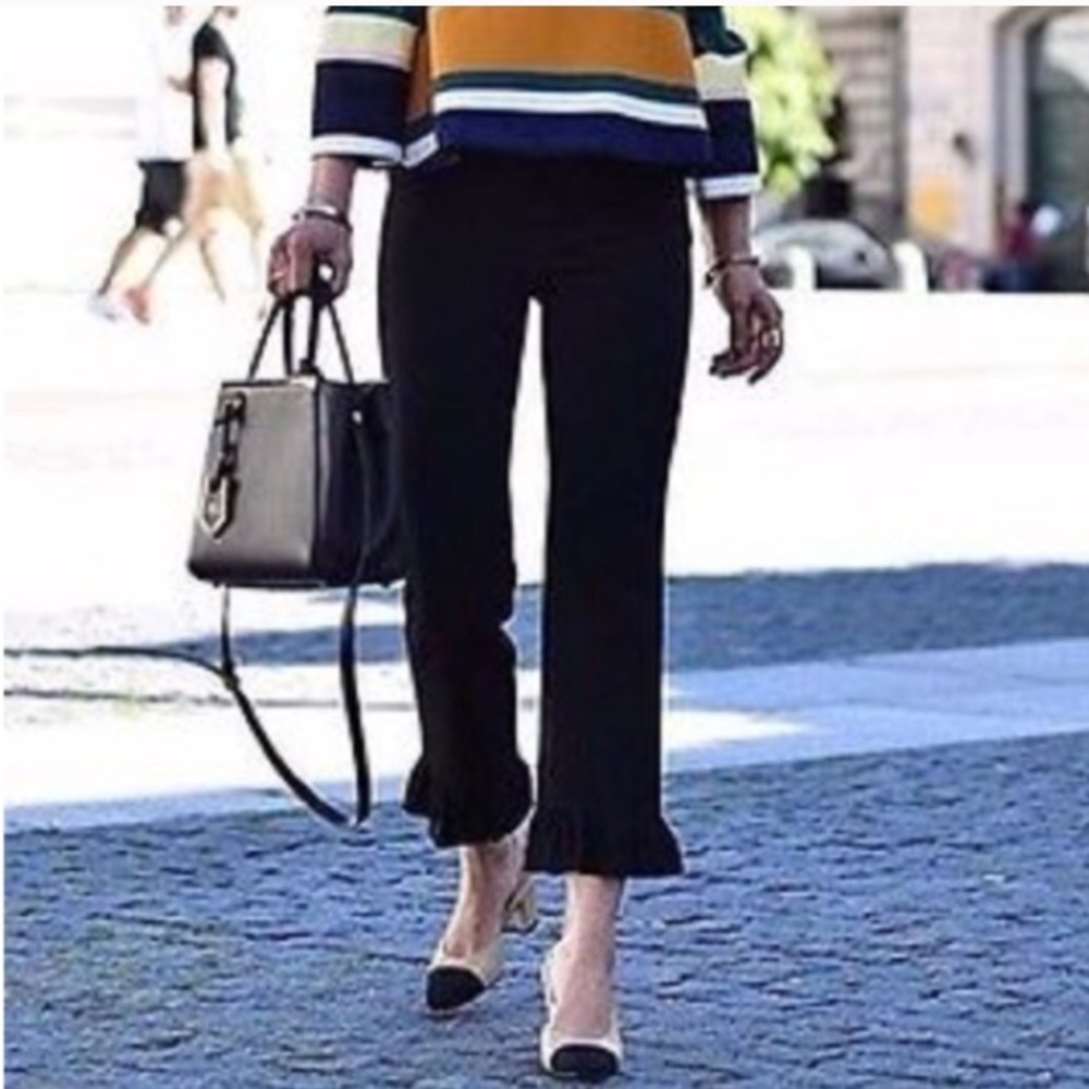 Zara flared hem pants