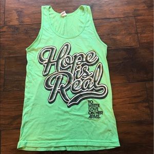 American Apparel green tank top