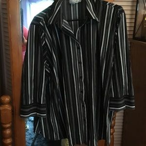 Striped dress blouse