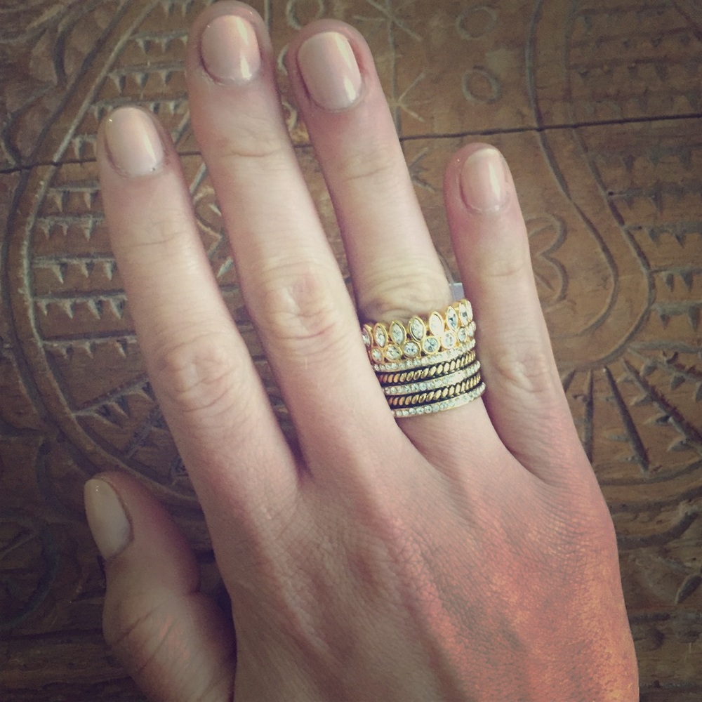 NWT Baublebar Charlotte stacked ring