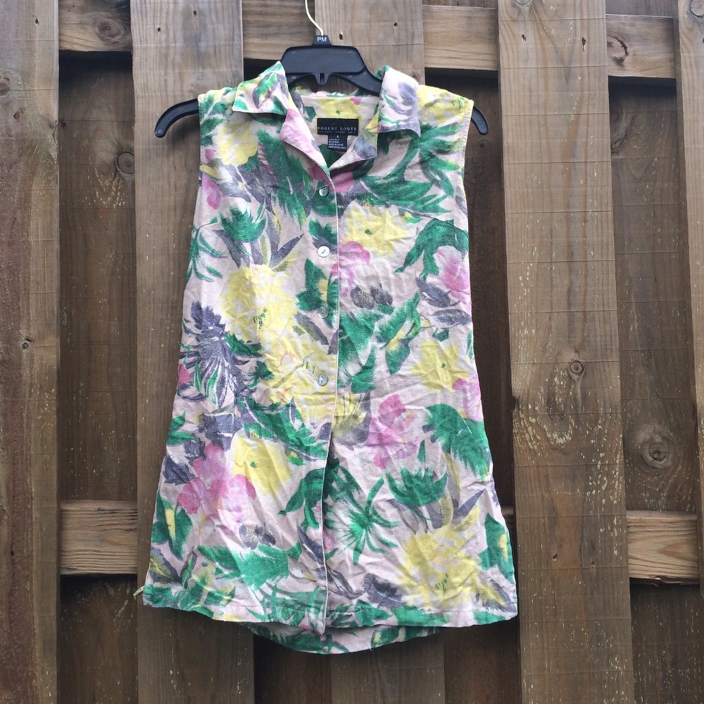Vintage Button up top - Picture 1 of 3