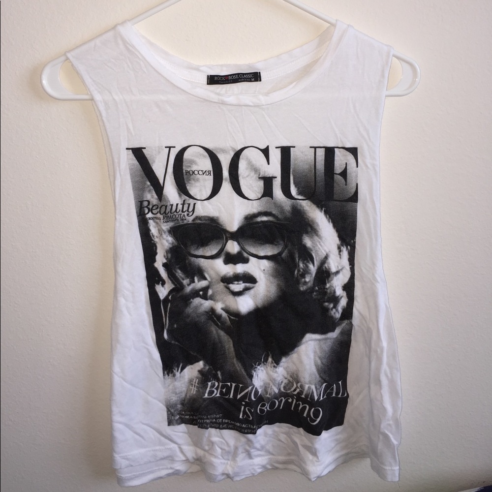 Vogue Marilyn Monroe muscle tank