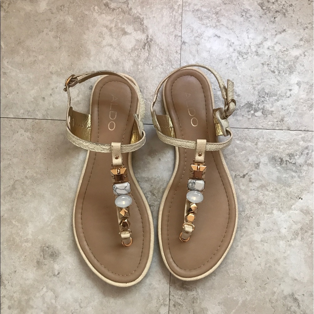 Aldo jeweled sandals