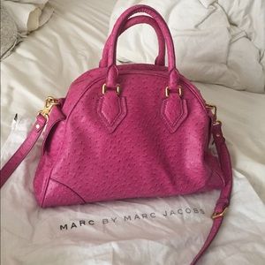 Marc by Marc Jacobs Pink Aidan Bag (Ozzie Ostrich)
