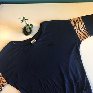 PINK Navy Blue Long Sleeve