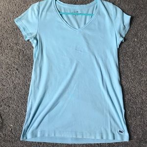 Blue Vineyard Vines V-neck Shirt