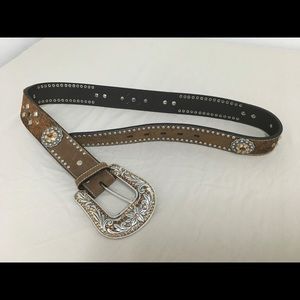 Leather Belt With Bling