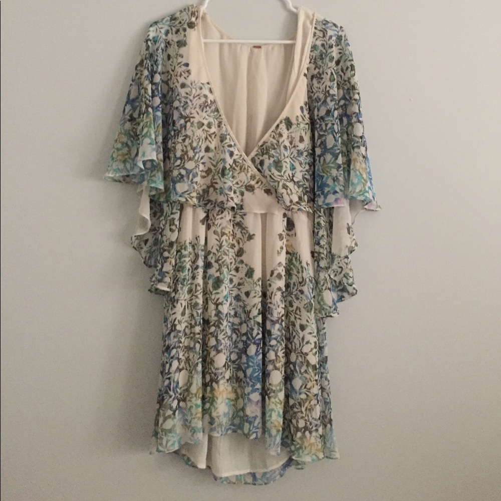 Free People // Cape dress, size L + elastic waist