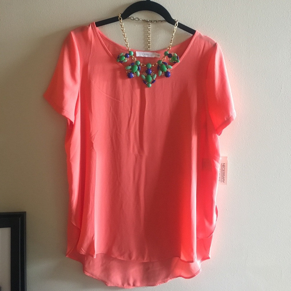 Women's Lush 'Lily' Side Slit Woven Tee