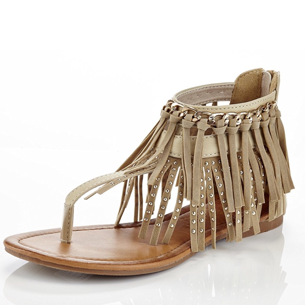 Eddie Marc Tracy studded fridge sandals.