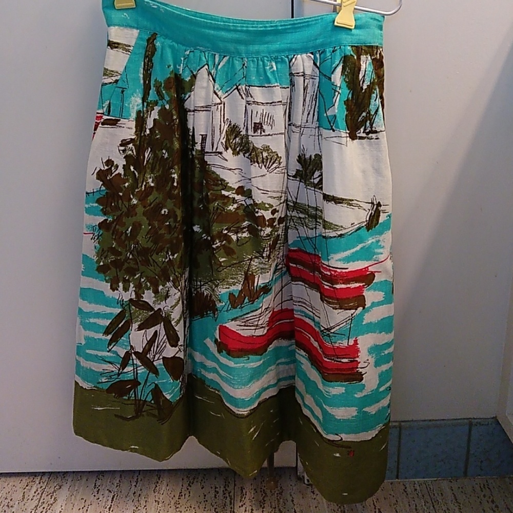 Anthropologie We Heart Vera Lined Skirt Pockets 4