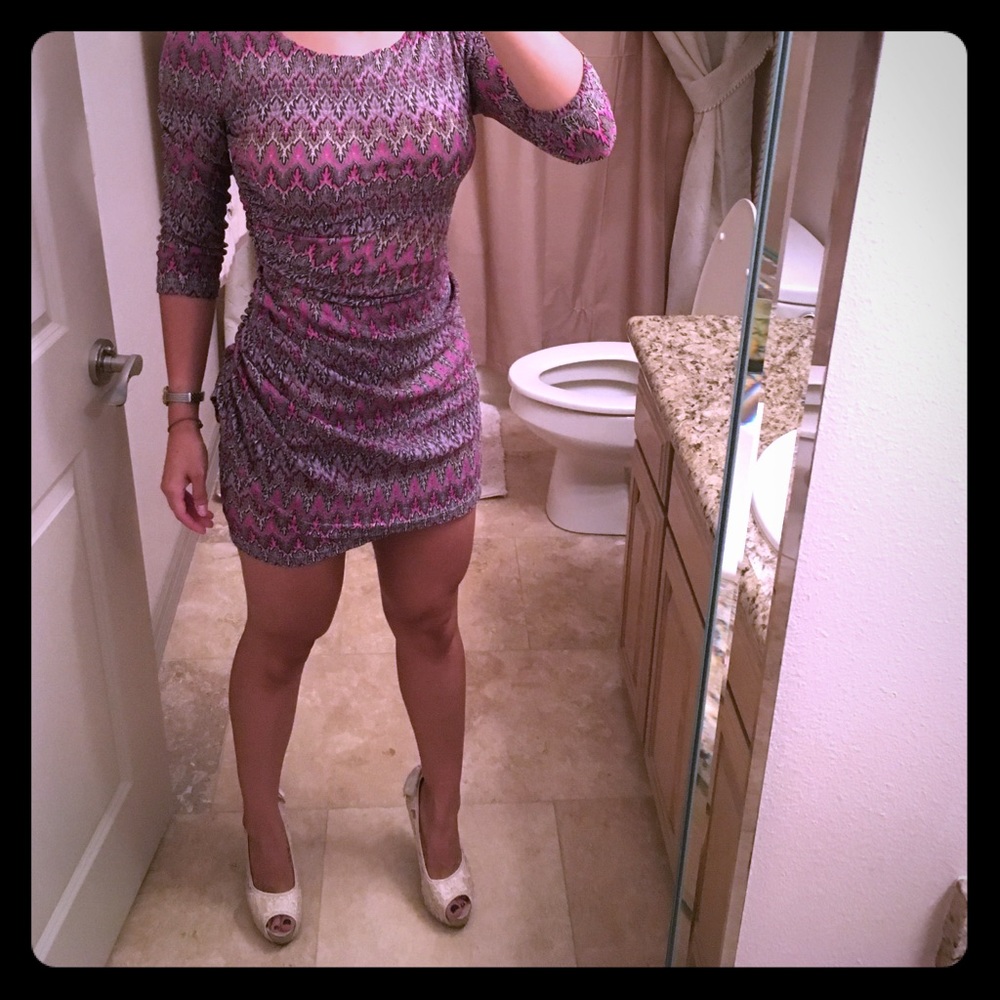 Exquisite ark and Co purple tribal dress