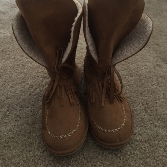 JustFab Shoes - moccasin booties NWOT!