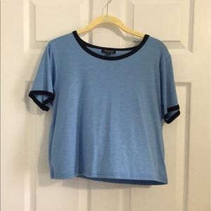 Blue Topshop Crop Top