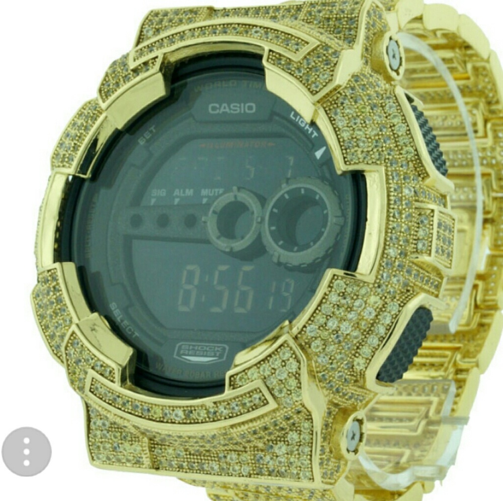 Lab Created  Diamond G Shock Watch (unisex)