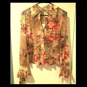 BNWT St. John Couture Silk Vintage Style Blouse!!!