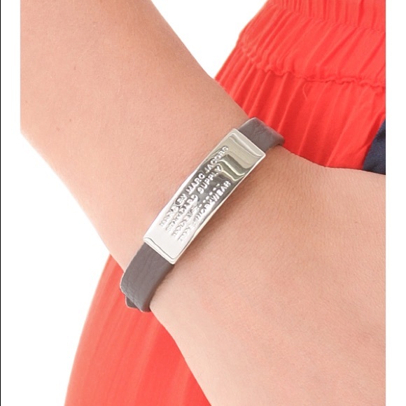 Marc by Marc Jacobs Leather ID Workwear Bracelet - Picture 1 of 7