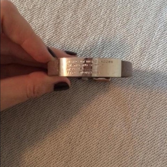 Marc by Marc Jacobs Leather ID Workwear Bracelet - Picture 2 of 7