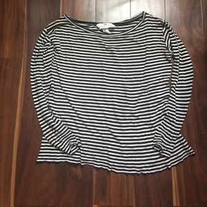 H&M black and white stripped long sleeve