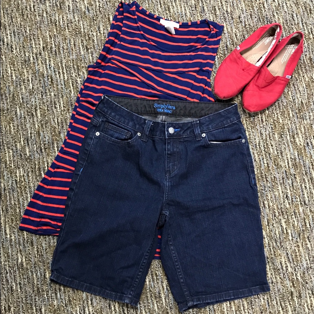 Dark Wash Denim Shorts