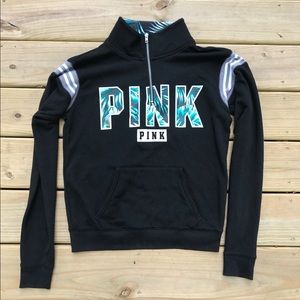 LIMITED EDITION PINK vs half zip sweatshirt