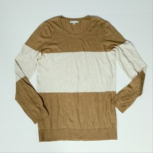 Gap Striped Colorblock Sweater
