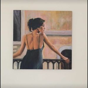 Painting of girl oil on canvas