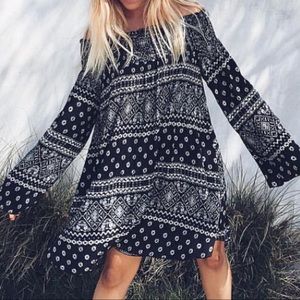 Bell sleeve dress