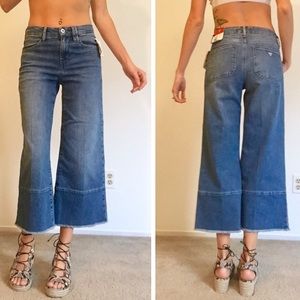 GUESS Denim Culotte jeans w/ Fray Hem