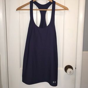 Under Armour slate blue tank size M mesh detail