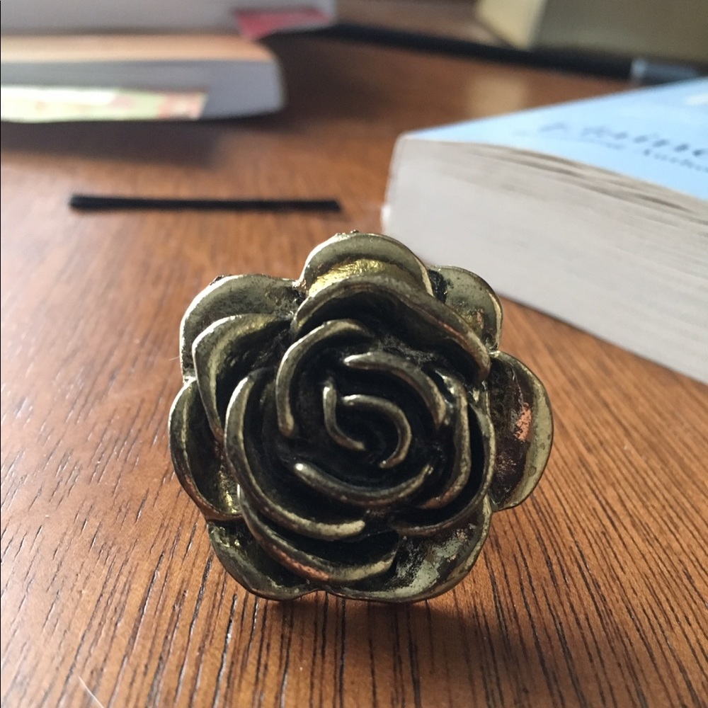 Brass rose ring