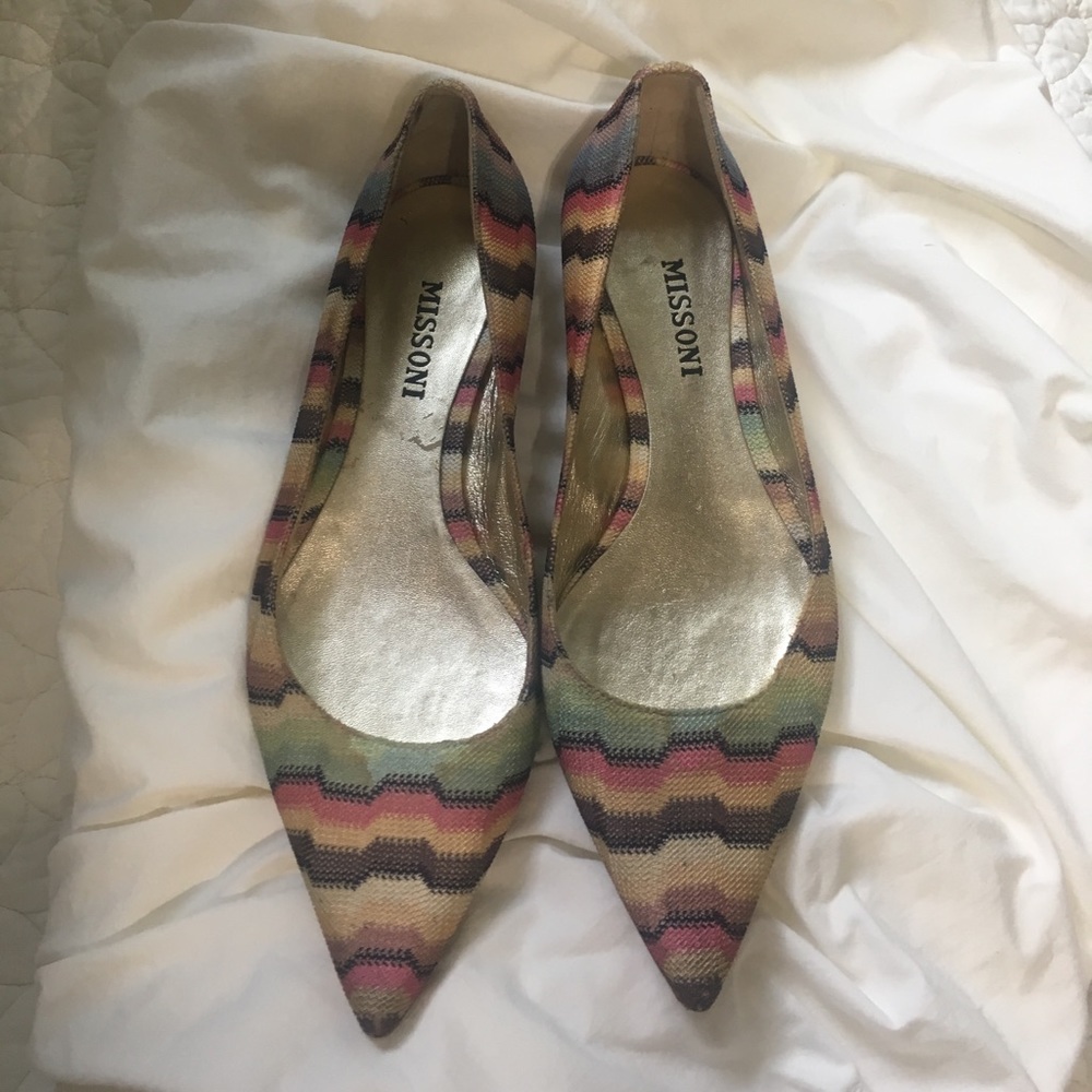 Missoni flats size 6 36
