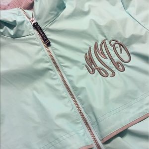 Monogrammed Rain Jacket